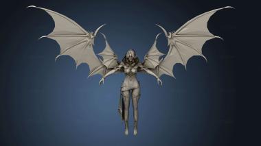 3D model Vampire Girl black skin (STL)