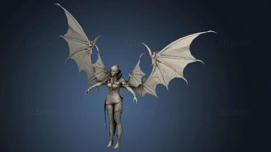 3D model Vampire Girl white skin (STL)