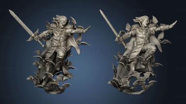 3D model Vampire Lord Attacking (STL)