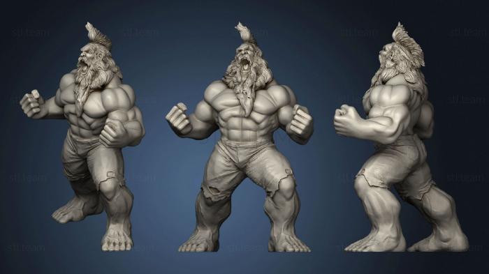 3D model Angry Viking (STL)