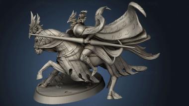 3D model Wandering Knights Camelot Mounted knight spean HI (STL)