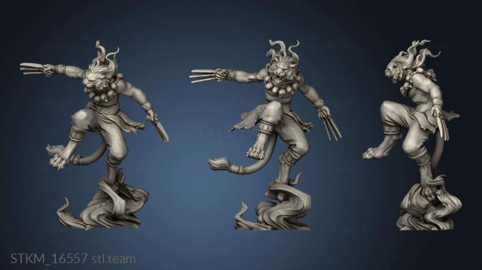 3D model White Werewolf Tabaxi Set (STL)