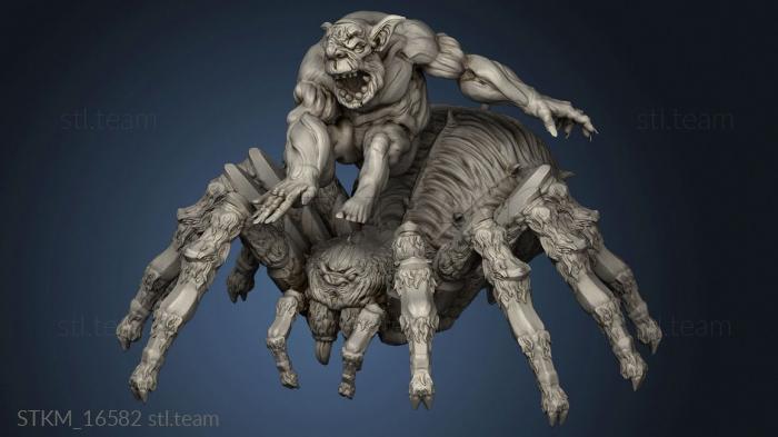 3D model Orc King Poison Fangs Tarantula Tran thu ha (STL)