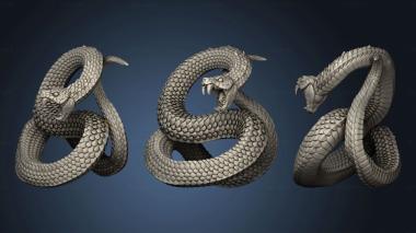 3D model Wilderness Monsters Bosses Giant Snakes Snake (STL)