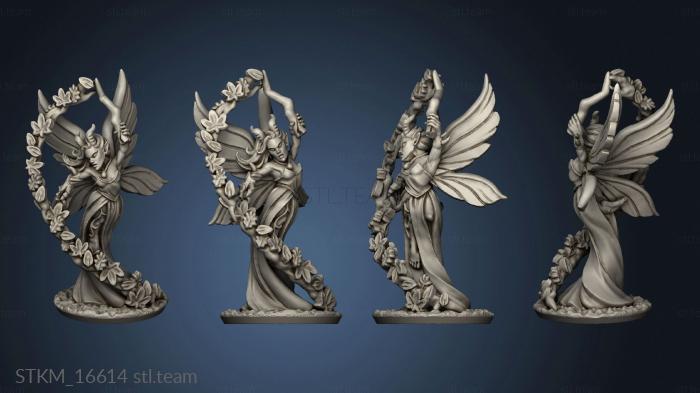 3D model Wood elf characters fae sorceress (STL)