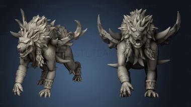 3D model Wooden Horn Clan Janvier Hyenas Hyena (STL)