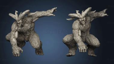 3D model Yetis Yeti Crouching (STL)