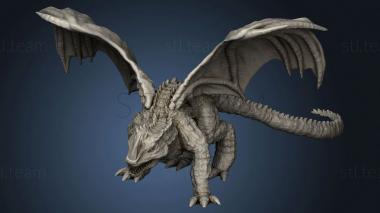 3D model Your Neighbor Knight Green Dragon (STL)