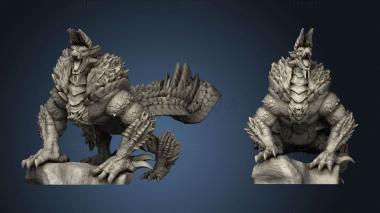 3D model zinogre jinouga monster hunter bootleg (STL)