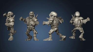 3D model undead necro shambling Skeletons Skeleton (STL)