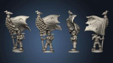 3D model Undead Pirates Pirate Crew Banner (STL)