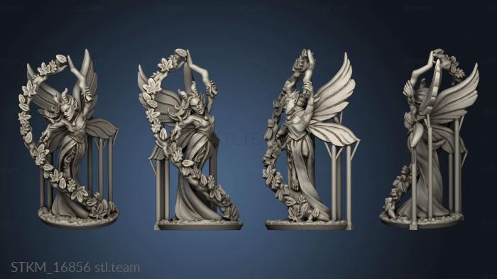 3D model Wood elf characters fae sorceress (STL)