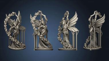 3D model Wood elf characters fae sorceress (STL)