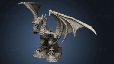 3D model Vikings Dwarven Ruins Wyvern dragon (STL)