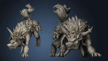 3D model Wooden Horn Clan Janvier Hyena (STL)