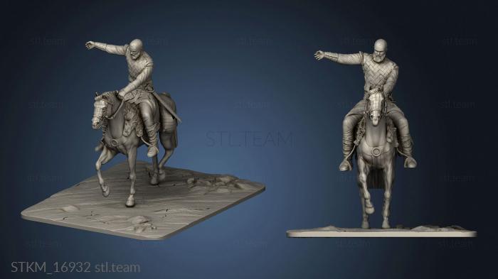 3D model Bjorn ironside on horse VIKINGS (STL)