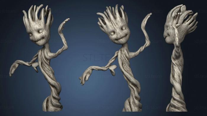 Baby Dancing Groot Sans Base