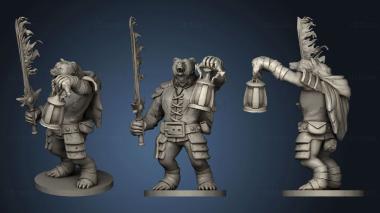 3D model Bearfolk Torch Warrior (STL)