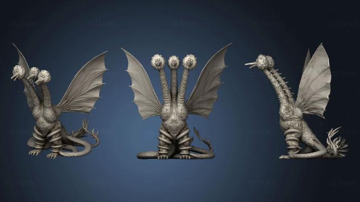 3D model Big Bird King Ghidorah (STL)