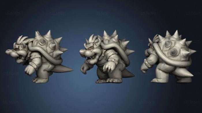 3D model Bowser Resculpted (STL)