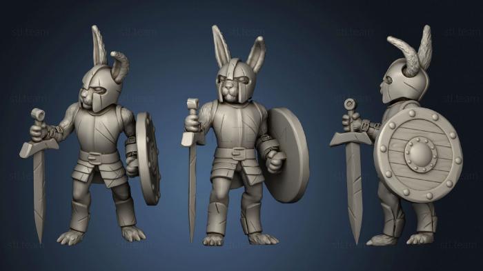 3D model Bunny Knight (Medium) (STL)