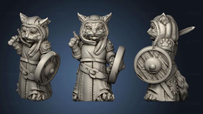 3D модель Кот - Воин (STL)