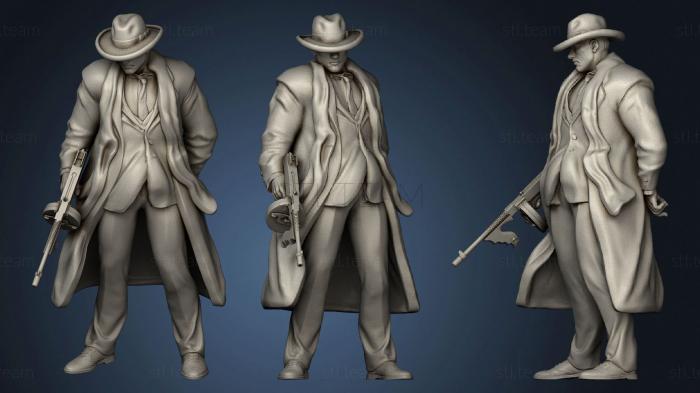 3D model City of Dreams Detective Jack Zeal Tommy Gun (STL)