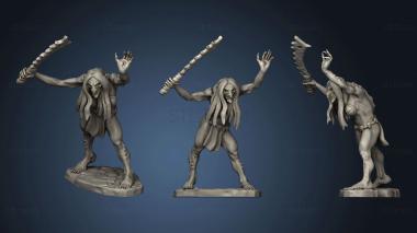 3D model Classic Style Troll Hag with Sword (STL)