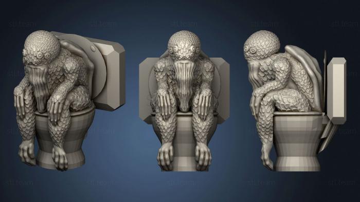 3D model Cthulhu On The Cthoilet (STL)