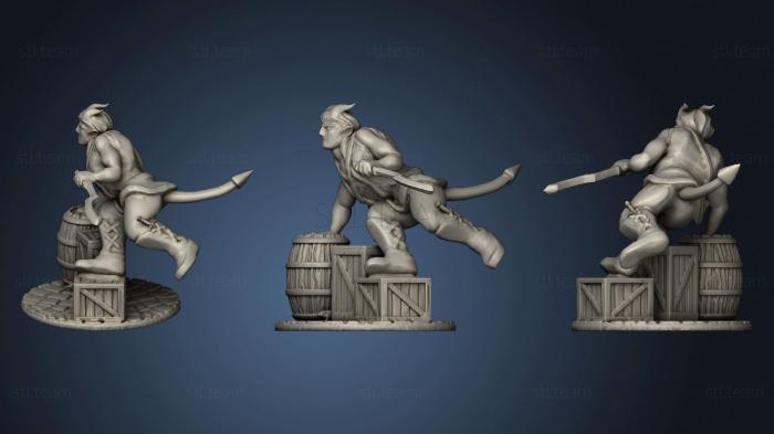 3D model D&d Tiefling Parkour (STL)