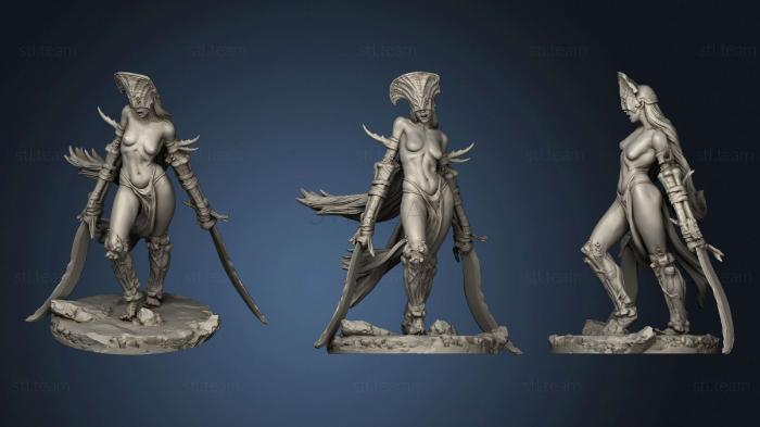 3D model Dark Elf Cultist 1 (STL)