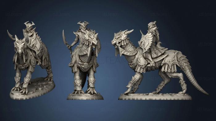 3D model dark elves drake cavalry (STL)