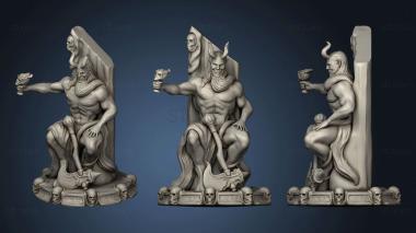 3D model Devil on a throne (STL)