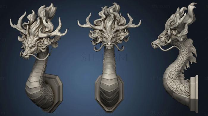 3D model Dragon Portrait (STL)