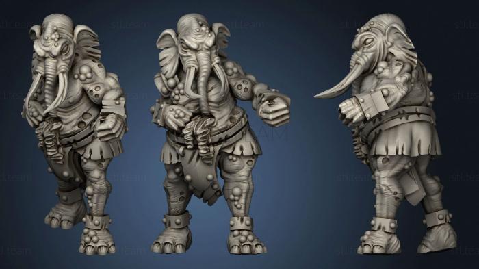 3D model Elephant 2 fixed (STL)