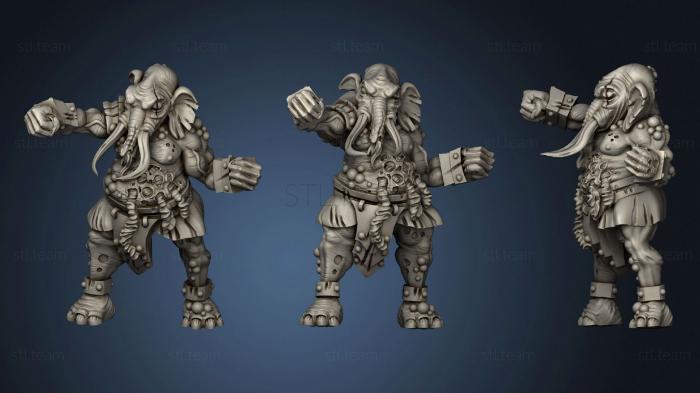 3D model Elephant 4 fixed (STL)