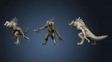 3D model Fallout 4 Deathclaw No Base Sla Supports (STL)