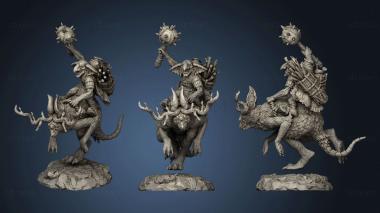 3D model Goblin Jackalope Rider 1 (STL)