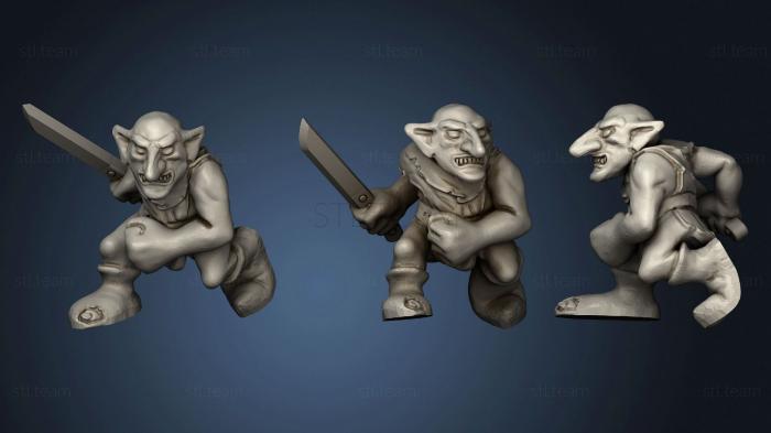 3D model Goblin With Kitchen Knife (STL)