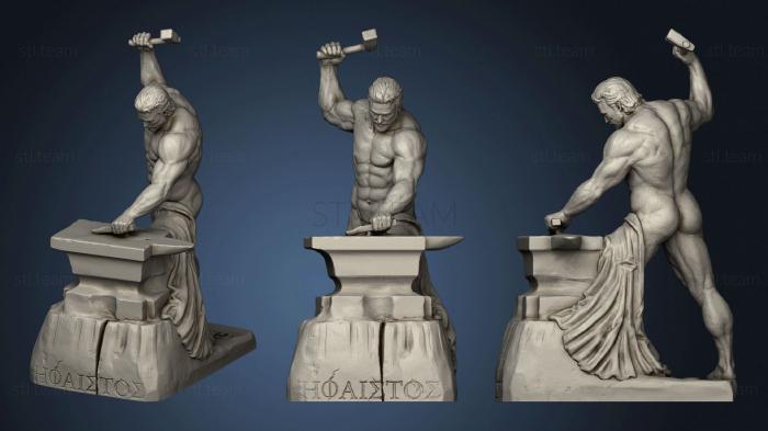 3D model Hephaestus Greek Olympian God of Fire (STL)