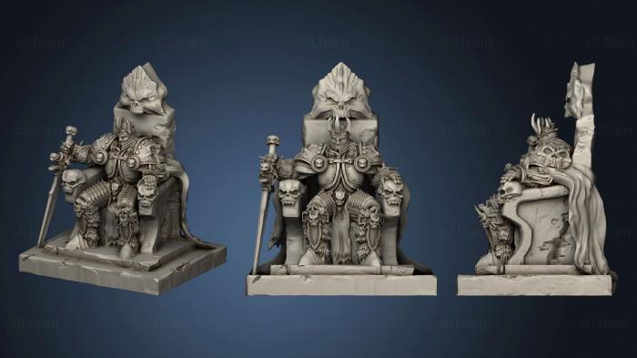 3D model Liche king sitting (STL)