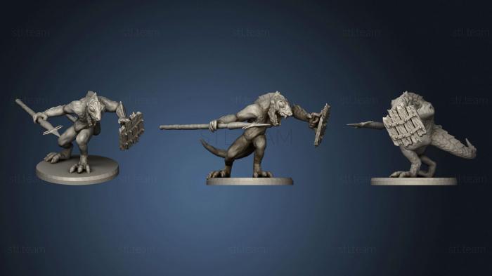 3D model Lizard Men 28Mm (STL)