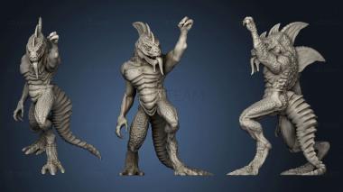 3D model Lizardfolk Champion 2 (STL)