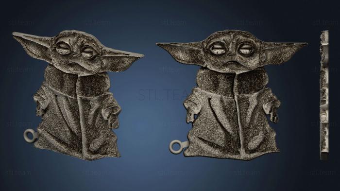 3D model Llavero Baby Yoda (STL)