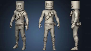 3D model Marshmello from fortnite battle royale (STL)