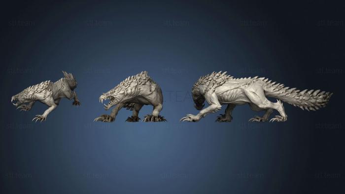 3D model Mhw  Odogaron (Posed) (STL)