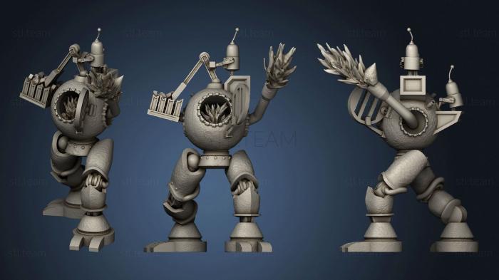 3D model Mini Forge Steampunk Golem (STL)