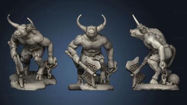 3D model Minotaur angry (STL)