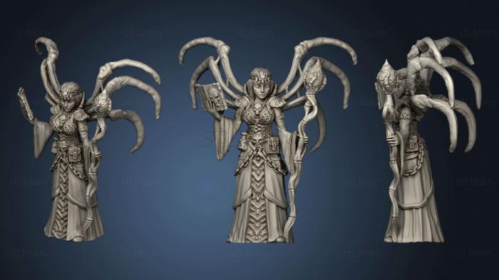 3D model Necromancer with bone wings (STL)