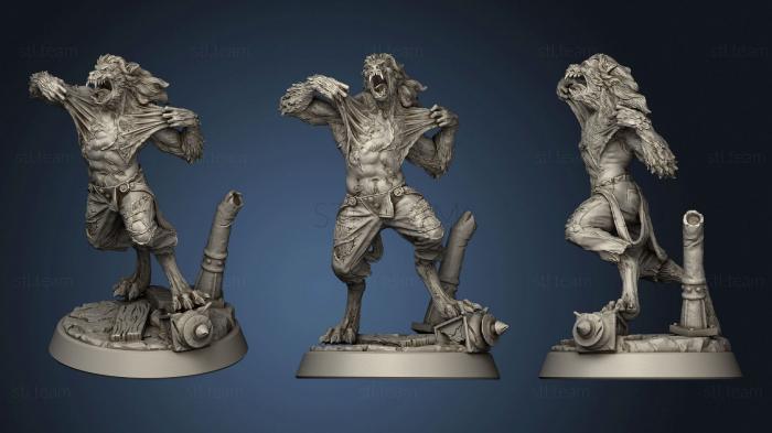 3D model Night Hunters Transforming Werewolf (STL)